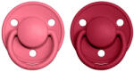 BIBS De Lux cumisüvegek természetes kaucsukból 2 db méret 2 Coral / Ruby