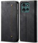 Denim Husă portofel pentru Motorola Moto G75 5G negru