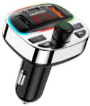 Dudao R2PRO Plus Bluetooth Transmitter autós töltő, fekete/ezüst