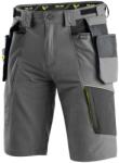 CXS Pantaloni scurți de lucru CXS NAOS - Gri / neagră / galbenă | 48 (1060-100-702-48)