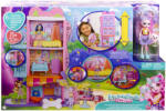 Mattel Enchantimals átalakítható városi ház 70cm, 3 emeletes + Palmer Pomeranian babával és kiegészítőkkel (25HHC18)