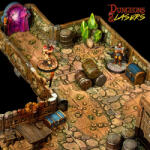 Archon Studio Dungeons & Lasers Dwarven Mine Half-Height Walls (DNL0032)