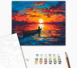 Alkotásutca Naplemente a tengeren - Számfestő készlet kereten 40x50