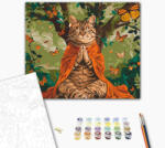 Alkotásutca Meditáló cica bölcsessége - Számfestő készlet kereten 40x50