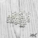  Szerelőkarika szimpla - ezüst 4 mm (100 db)