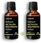 NIAVIS Pachet Extract de Vanilie Bourbon Ecologic/Bio 30ml+30ml