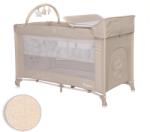 Lorelli Patut pliabil noemi plus, 2 nivele cu accesorii, fog beige star