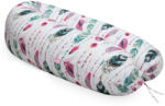  Perna de gravide si alaptare cu husa detasabila din bumbac, 150 cm, FeatherPinkGreen (PG248)