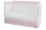 Lorelli Pat balansoar, dream, 60x120 cm, transformabil, white orchid pink