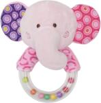 Lorelli Toys Jucarie de plus, cu inel, 11 cm, zornaitoare, 0 luni+, elefant (10191360005)