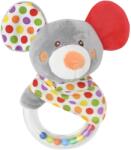 Lorelli Toys Jucarie de plus, cu inel, 11 cm, zornaitoare, 0 luni+, soricel (10191360003)