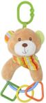 Lorelli Toys Jucarie de plus, 20 cm, cu forme geometrice zornaitoare, 0 luni+, ursulet (10191400001)