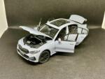HONGW Macheta auto Bmw seria 3 (G20) 2022 M-pachet (Replica) Grey cu led-uri si sunete1/43 (29452)