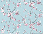AS Creation Alberto 38500-5 türkiz virág mintás japán XXL tapéta (38500-5)