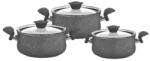 OMS Collection Set oale 6 piese OMS, aluminiu granit, gri (OMS-3027G)