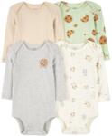  CARTER'S Body maneca lunga Milk&Cookies neutru 4buc 3m/marime. 62 (1R700810_3M)