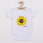 NEW BABY Body pentru copii cu imprimeu New Baby Floare Soarelui - mânecă scurtă, mărime 80 (9-12l)