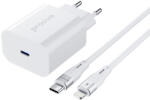 Proove fali töltő Rapid 20W Type-C + Kábel Type-C - Lightning 27W fehér
