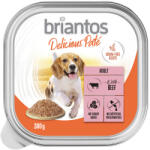 Briantos 9x300g Briantos Delicious Paté Bárány & sárgarépa tálcás nedves kutyatáp