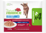 Natural Trainer 4x85g Natural Trainer Adult csirke nedves macskatáp Tonhal