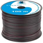 Cabletech Hangszórókábel fekete réz-alumínium CCA 2x0, 16mm2 (KAB0350)