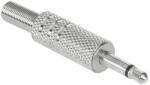 Cabletech Forrasztható 3, 5mm mono jack dugó vezetékre, fém (WTY0010.1)