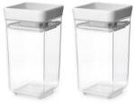 Brabantia Комплект 2 бр. бурканчета за подправки Brabantia Tasty+ Stackable 1008884, 150 мл, Без BPA, Иновативни капачета, Прозрачен/сив (1008884)