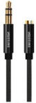 SWISSTEN Cablu audio Swissten 1x Jack 3.5 mm Male - 1x Jack 3.5 mm Female, 1.5 m, Negru (8595217481374)