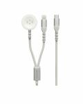 Swissten 2in1 Vezeték nélküli töltő, Apple Watch & lightning kábel, USB-C (22065503) (22065503)