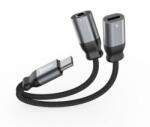 SWISSTEN USB-C - USB-C/AUX Audio és töltőadapter (73502301) (73502301)