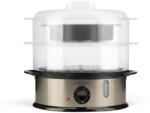 Black & Decker BXST800E Steamer, 800 W, capacitate 6, 5 l, 2 placi de raft, fara BPA, cu accesorii, curatare usoara, recipiente stivuibile, temporizator (8432406680111)