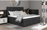 Eltap Fényes 165x210 boxspring ágy sötétszürke - mindigbutor - 336 700 Ft