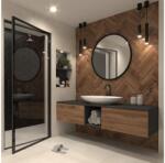 ELTAP Grace kerek tükör 80cm tükör, fekete