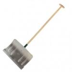 POLONIA Lopata pentru zapada, cupa aluminiu, coada din lemn tip T, 480x310mm, Polonia, 12349 (12349) Lopata