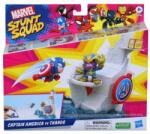 Hasbro Marvel Stunt Squad Kilőhető Akciófigura Szett Bázissal - Amerika Kapitány vs Thanos