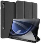 Dux Ducis GP-150495 Tok - Samsung Galaxy Tab S9 FE Plus WIFI (SM-X610), Oldalra Nyíló, Textil, Fekete