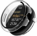 gigapack Google Pixel Watch 3 45mm műanyag átlátszó védőkeret és kijelzővédő üveg (GP-164063) (GP-164063)