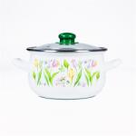 TOO BELLY TULIP 6, 2 literes, 24cm átmérő, 15cm magasságú lábas (fazék) üveg fedővel - officedepot