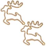 Nexos Karácsonyi dekoráció rénszarvas 28x29 cm 20 LED fehér 2 db (XI11006_SL2)