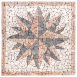 divero Márvány mozaik Rosone Windrose motívum 90 x 90 cm (HF55587)