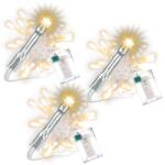  Karácsonyi LED lánc készlet 30 LED 3 db meleg fehér (BI11567_SL3)
