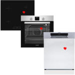 HOMEFORT HOMEFORT HSB64DGX Beépíthető Sütő + HOMEFORT HFBI64T0B Beépíthető Indukciós főzőlap + HOMEFORT HMGF0661DS Beépíthető mosogatógép (HSB64DGX + HFBI64T0B + HMGF0661DS)