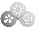 Perfect Home Sabloane pentru Ornat Cappucino, Diametru 8 cm, 3 Bucati, Perfect Home (MRK-12428)