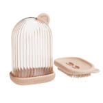 Flippy Sapuniera de Calatorie, Flippy, Suport pentru Sapun cu Scurgere a Apei, Recipient cu Capac Depozitare, Savoniera pentru Baie, 12.6x6.1x8.4cm, Roz (teo-126760)