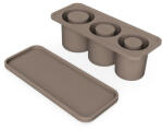 Flippy Forma pentru Gheata, Flippy, din Silicon, cuburi de gheata, forme rotunde, inghetare rapida, 20.7 x 8.4 x 6.5 cm Maro (teo-132561)