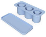 Flippy Forma pentru Gheata, Flippy, din Silicon, cuburi de gheata, forme rotunde, inghetare rapida, 20.7 x 8.4 x 6.5 cm Albastru (teo-132560)