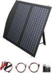  Napelem 100 Watt, THK, Hordozható, USB 5V, 18V, IP66, tölt iPhone, Samsung, ipad, Laptop, Autóakkumulátor, Több töltőeszköz (Solar-ALL-Charger)