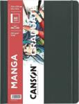 Canson Book Hardbound Long Side Graduate Manga Vázlatfüzet 40 27, 9 x 21, 6 cm 200 g Portrait (C31200L036)