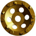 Prodiamante PCD GOLD Ø125 mm | Prémium hibrid PCD betoncsiszoló korong ragasztó és bevonatok eltávolításához (PCDDQGWA125)