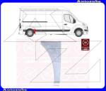 OPEL MOVANO B 2010.03-2021.05 /X62/ Hátsó sárvédő első rész jobb (magasság: 48.5cm)"rövid L1-tengelytáv: 3182mm" (külső javítólemez) KLOKKERHOLM 6089562